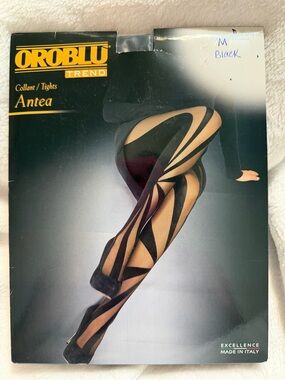 OROBLU Black and Nude Patterned Tights